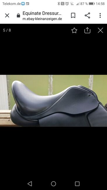 Dressursattel, Equinate  Cooper, Tanja Apt , Dressage Saddle, Duingen , Image 3