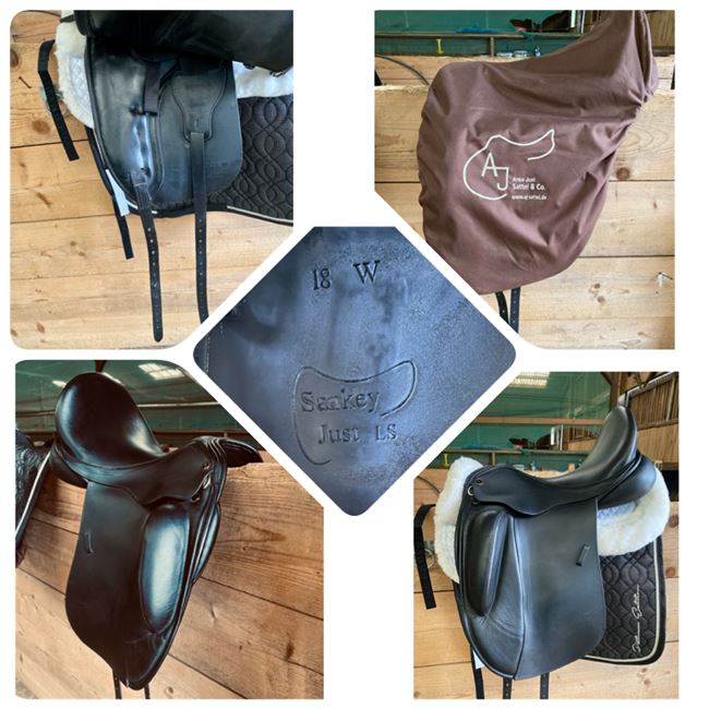 Dressursattel Handgefertigt 18 Zoll mit echter Schafswolle, Anke Just  Dressage By Sankey Saddlery, Lemke Nina , Dressage Saddle, Helmstadt-Bargen, Image 3