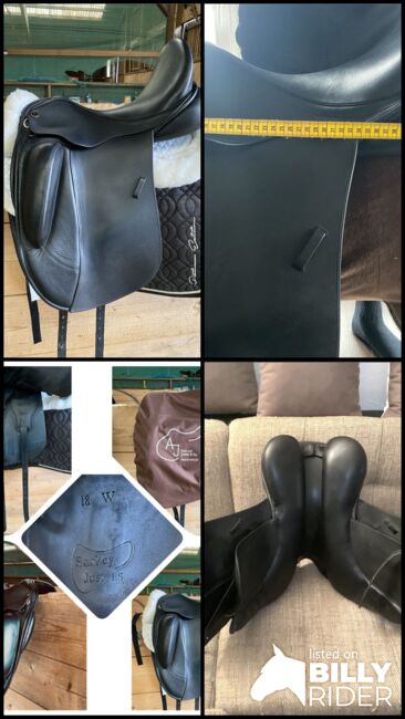 Dressursattel Handgefertigt 18 Zoll mit echter Schafswolle, Anke Just  Dressage By Sankey Saddlery, Lemke Nina , Dressage Saddle, Helmstadt-Bargen, Image 5