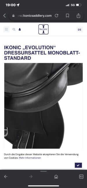 Dressursattel, IKONIC IKONIC Pro Evolution , Christiane Schultes , Dressage Saddle, Erbendorf , Image 14