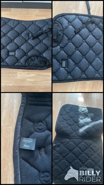 Dressurschabracke All Black Glimmer inklusive Versand, Equestrian Stockholm  All Black Glimmer Dressurschabracke , Hanna Tönnies, Dressage Pads, Barby, Image 5