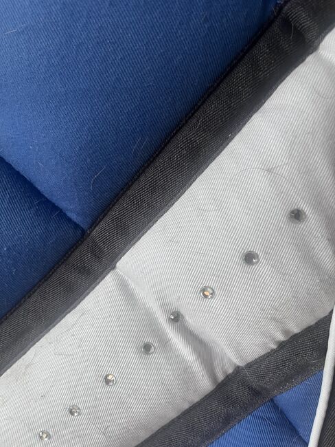 Dressur Schabracke blau/weiß, Loesdau, Maika Zimmer, Dressage Pads, Heidenrod, Image 3