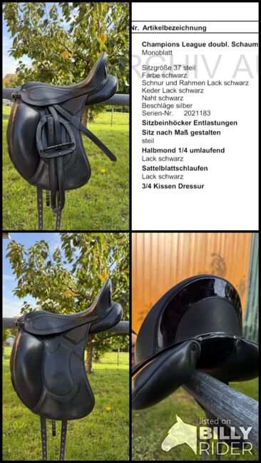 Dressursattel Philimar Champions League, Philimar Champions League, Lisa, Dressage Saddle, Stuttgart, Image 9