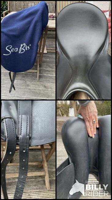 Dressursattel Sea Bis Zamora 17,5“, schwarz, sehr guter Zustand, Sea Biz Zamora, Yvonne, Dressage Saddle, Starnberg, Image 10