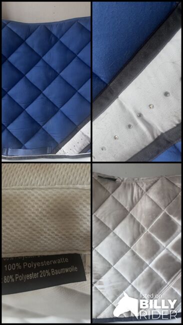 Dressur Schabracke blau/weiß, Loesdau, Maika Zimmer, Schabracken, Heidenrod, Abbildung 5