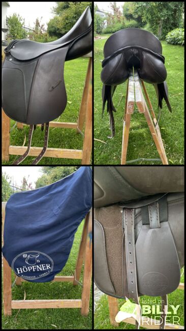 Dressursattel I Braun I Sitzgröße: 17,5 Zoll, Höpfner Spezialmodell Ahlerich Edition Ingrid Klimke , Marie, Dressursattel, Bondorf, Abbildung 11