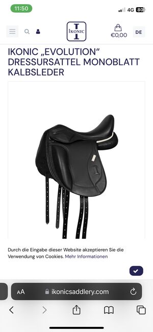 Dressursattel Ikonic, Ikonic  Dressursattel Ikonic Evolution , Svenya Dänzer, Dressage Saddle, Hedingen, Image 4