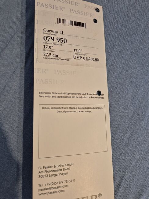 Dressursattel Passier Corona 2, Passier Corona 2 , Regina Wielogzow , Dressursattel, Norderstedt, Abbildung 13