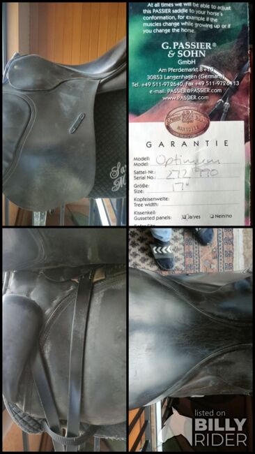 Dressursattel Passier Optimum 17", Passier Optimum, Cordula, Dressursattel, Salzgitter Bleckenstedt, Abbildung 6