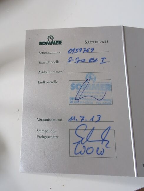 Dressursattel Sommer S-Spezial, Theo Sommer S-Spezial Ed. 1, Conny , Dressursattel, Lübeck
