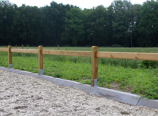 Dressurviereck Holz | Reitplatz Umrandung | Fest Montage, Rutjes Pferdeboxen und Zäune, Reitplatz, Goor, Abbildung 2