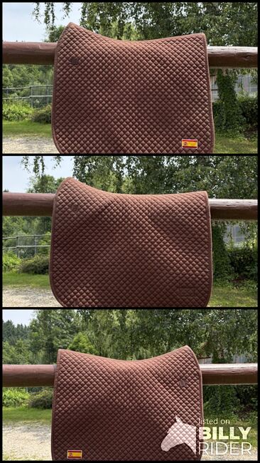 Dressur (DR) Schabracke braun mit Spanischerflagge, Eskadron, Lara , Dressage Pads, Zolling, Image 4