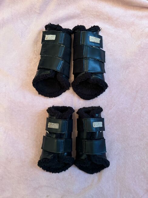 Dressurgamaschen mit Fell Vorne & Hinten M & L schwarz gebraucht, Waldhausen, Riva, Tendon Boots, Berlin, Image 2