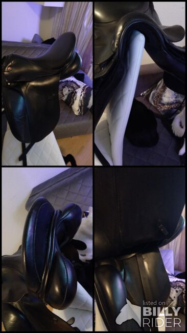 Dressursattel 17.5 Neuwertig Schwarz Prestige, Kloster Schänthal, Saskia, Dressage Saddle, Geesthacht, Image 25