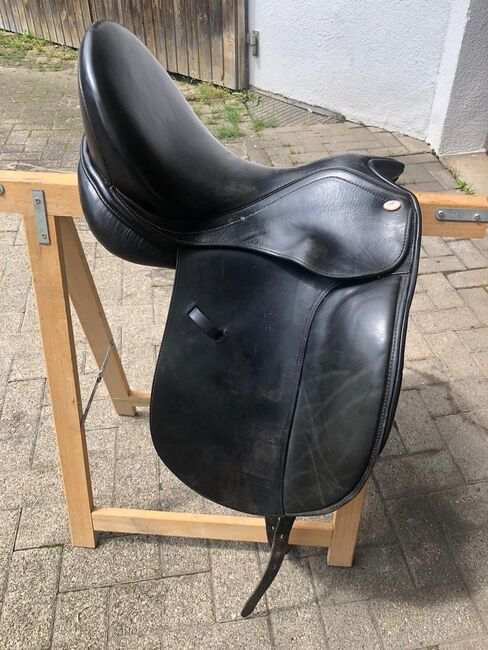 Dressursattel Miro, 17 Zoll, schwarz, Jorge Canaves Monoblatt, S. Glatt, Dressage Saddle, Lottstetten , Image 4