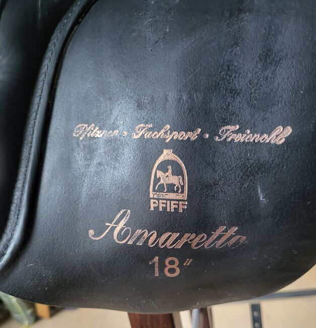 Dressursattel Pfiff Amaretto schwarz 18" KW 2 **top Zustand**, Pfiff Amaretto , Anru, Dressage Saddle, Soest, Image 4