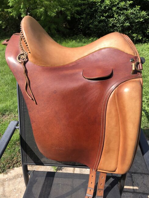 Dressursattel, Barocksattel Zaldi Lusitanus, KW32, Sitzgröße 16'', Zaldi Lusitanus, Esther Breuning, Dressage Saddle, Ober-Ramstadt