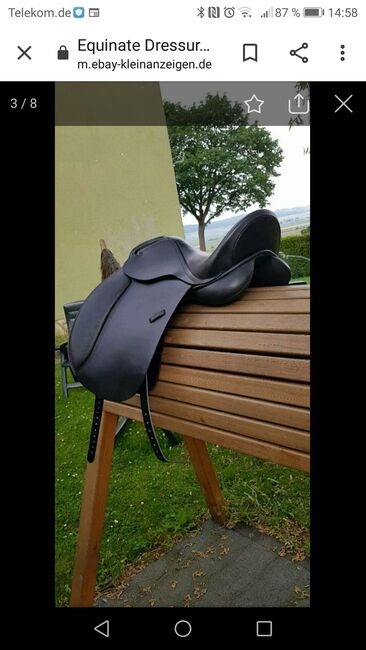 Dressursattel, Equinate  Cooper, Tanja Apt , Dressage Saddle, Duingen , Image 2