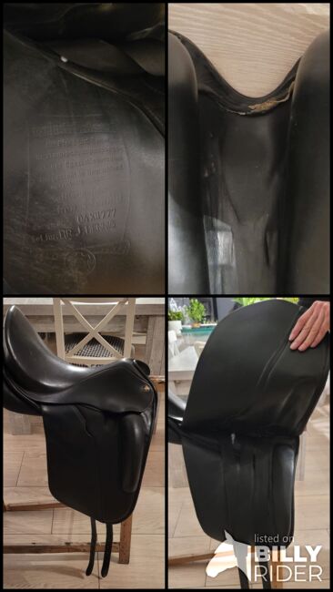 Dressursattel,  Hennig, schwarz,  17,5 Zoll, Hennig, Dörte, Dressage Saddle, Bernau, Image 10