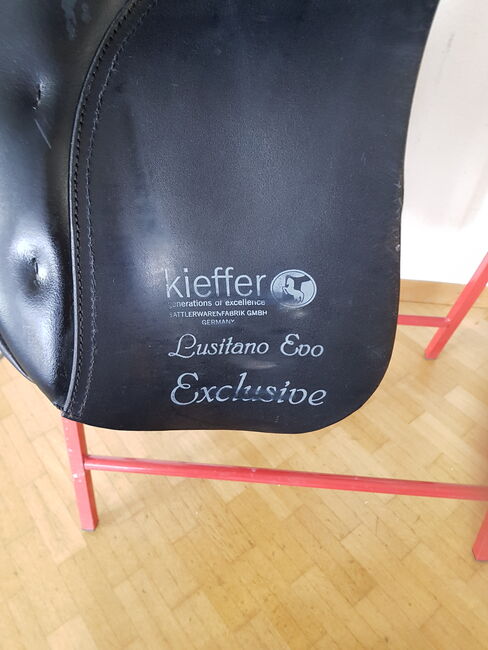 Dressursattel Kieffer Lusitano Evo Exclusiv schwarz Sitz 1 17", Kieffer Lusitano Evo Exclusiv, Anne Grosse , Dressage Saddle, Sindelfingen , Image 4