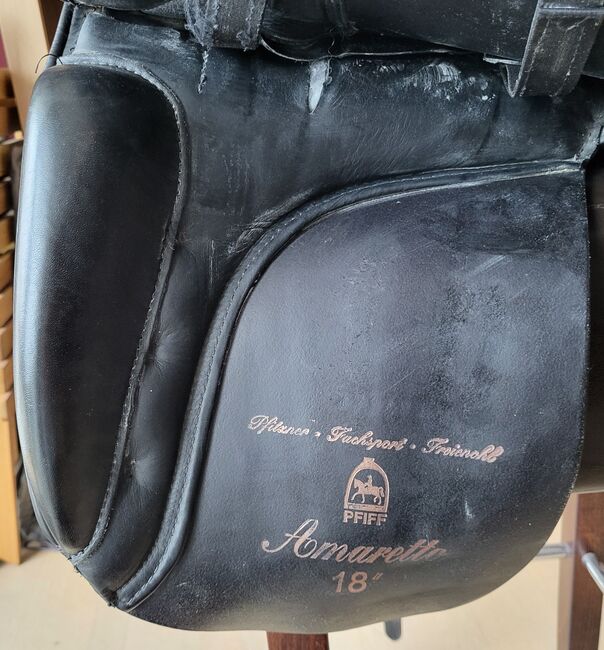 Dressursattel Pfiff Amaretto schwarz 18" KW 2 **top Zustand**, Pfiff Amaretto , Anru, Dressage Saddle, Soest, Image 6