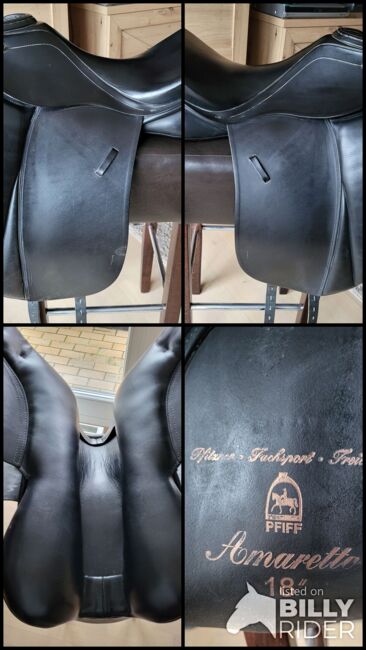 Dressursattel Pfiff Amaretto schwarz 18" KW 2 **top Zustand**, Pfiff Amaretto , Anru, Dressage Saddle, Soest, Image 12