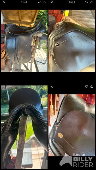 Dressursattel Pfiff Größe 17,5 schwarz, Pfiff, Jenny, Dressage Saddle, Odenthal, Image 9