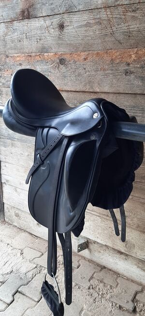 Dressursattel Prestige X Optimax K Monoblatt 17 33 Neuwertig, Prestige  X Optimax K, Maresa, Dressage Saddle, Pfullingen, Image 4