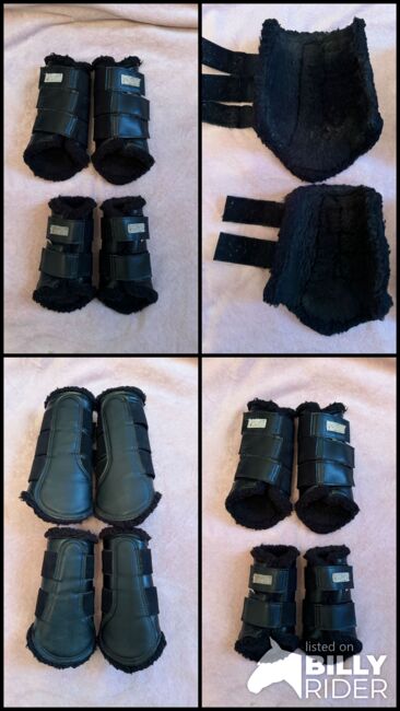 Dressurgamaschen mit Fell Vorne & Hinten M & L schwarz gebraucht, Waldhausen, Riva, Tendon Boots, Berlin, Image 6