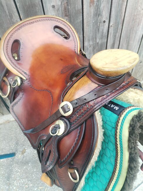 Traum-Sattel von Ujo Saddlery! UNIKAT!, UJO SADDLERY  Wade Sattel , Gabi, Western Saddle, Palfen, Image 9