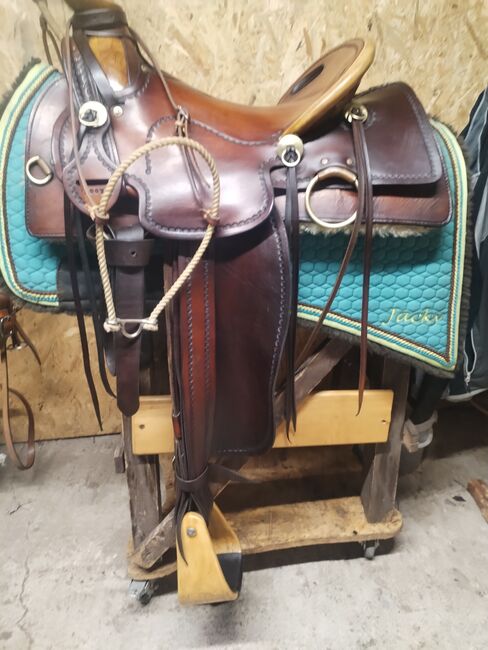 Traum-Sattel von Ujo Saddlery! UNIKAT!, UJO SADDLERY  Wade Sattel , Gabi, Western Saddle, Palfen, Image 6