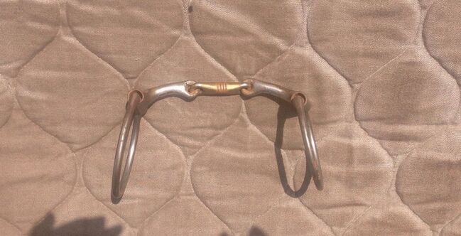 Dutton Snaffle Bit doppelt gebr. 12,8cm D-Ring sweet-iron mit Kupfermittelstück, Greg Dutton Sweet-iron, doppelt gebrochen, A. Boneß, Gebisse, Berlin, Abbildung 4