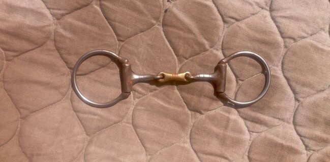 Dutton Snaffle Bit doppelt gebr. 12,8cm D-Ring sweet-iron mit Kupfermittelstück, Greg Dutton Sweet-iron, doppelt gebrochen, A. Boneß, Horse Bits, Berlin