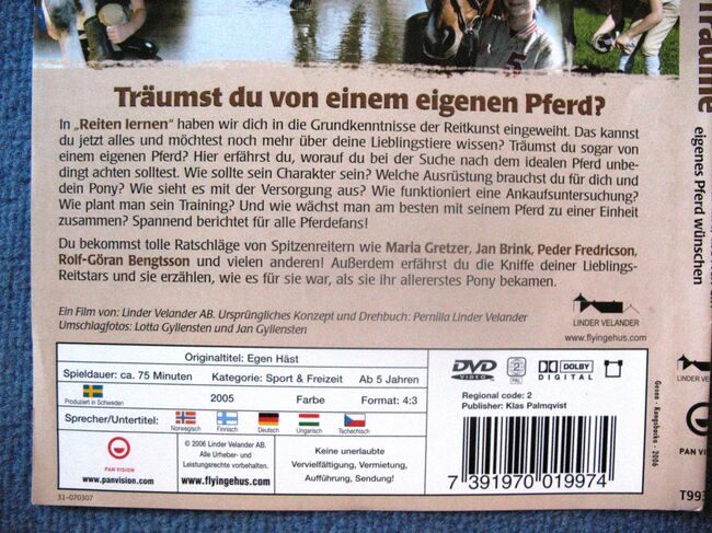DVD Reiten Pferd (Reiten lernen, Springen lernen, eigenes Pferd), CN, Dvd i media, Altusried, Image 3