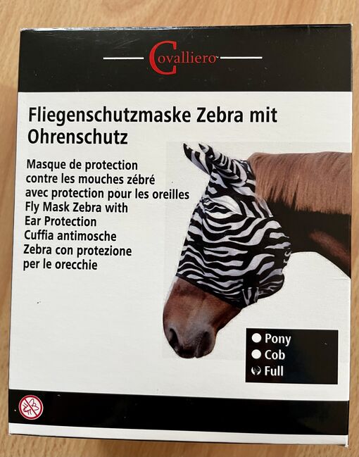 Zwei Fliegenmasken mit Ohren Gr. Full -NEU-, Jule, Ochrona koni przed owadami , Würselen 