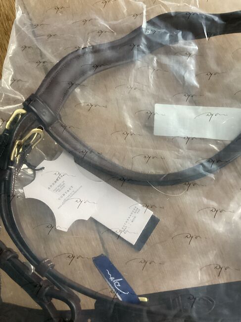 Dyon Kentucky Strickreithalfter Leder Braun Full, Kentucky  Rose Noseband Bridle Brown Full, Tini, Bridles & Headstalls, Pilsting, Image 2
