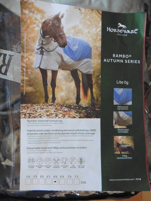 HORSEWARE Outdoor-/Weidedecke RAMBO Autumn Series, 145, NEU!!!, Horseware  Rambo Autumn Series, Susanne Rudolph, Derki dla konia, Amerang, Image 3