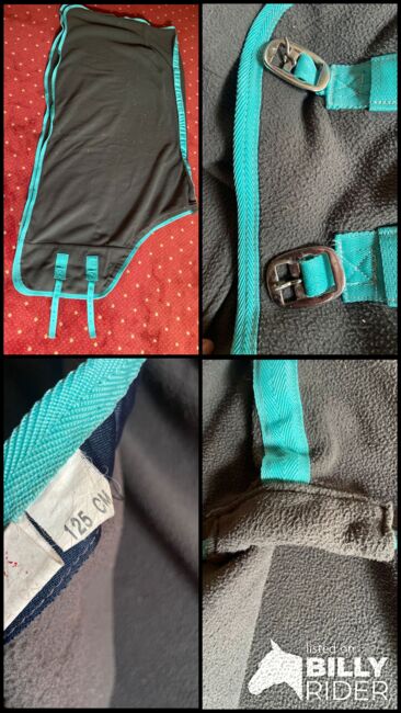Abschwitzdecke türkis-grau 125cm, Diana, Derki dla konia, Garmisch-Partenkirchen, Image 5