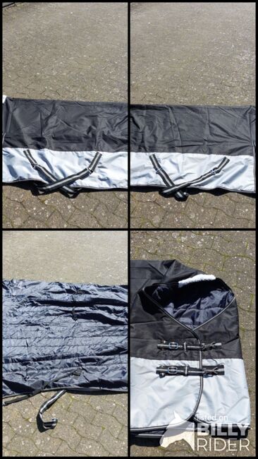 Outdoordecke – schwarz/grau - Größe 165cm – 200g-Füllung, N.E., Derki dla konia, Gütersloh, Image 5
