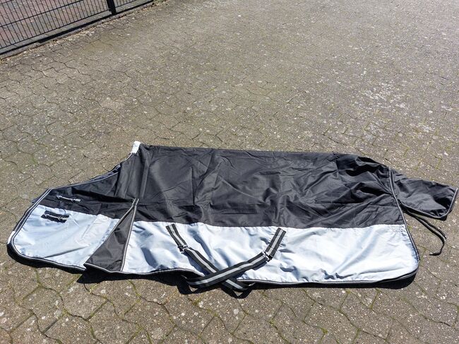 Outdoordecke – schwarz/grau - Größe 165cm – 200g-Füllung, N.E., Derki dla konia, Gütersloh