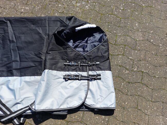Outdoordecke – schwarz/grau - Größe 165cm – 200g-Füllung, N.E., Derki dla konia, Gütersloh, Image 4
