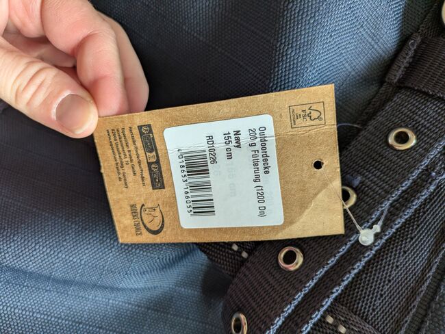 Riders Choice outdoordecke 200g 155cm, blau navy, Riders Choice , Laura , Derki dla konia, Essen, Image 6