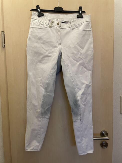 Easy Rider Reithose Kunstleder Vollbesatz weiß Größe 42, Easy Rider, Carina Riegg , Turnierbekleidung, Burgau