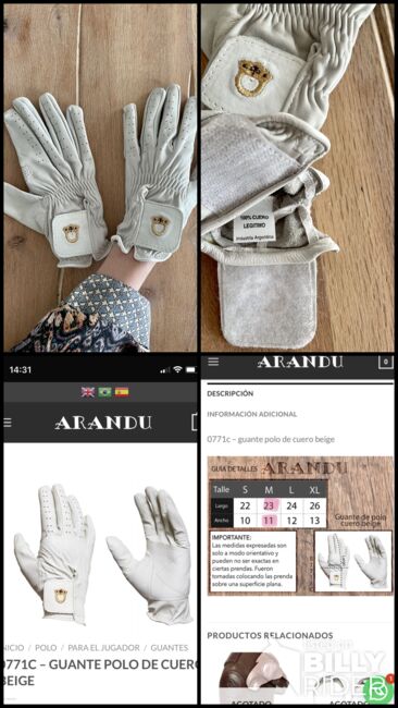 Echtleder Reithandschuhe aus Argentinien, Arandu, Liza, Riding Gloves, Wien, Image 7