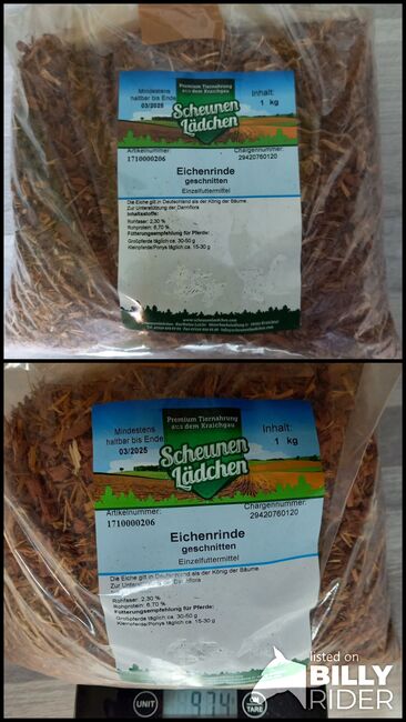 Eichenrinde/Scheunenlädchen, 1kg, geschnitten, Scheunenlädchen, N. Reif , Pferdefutter, Wesel, Abbildung 3