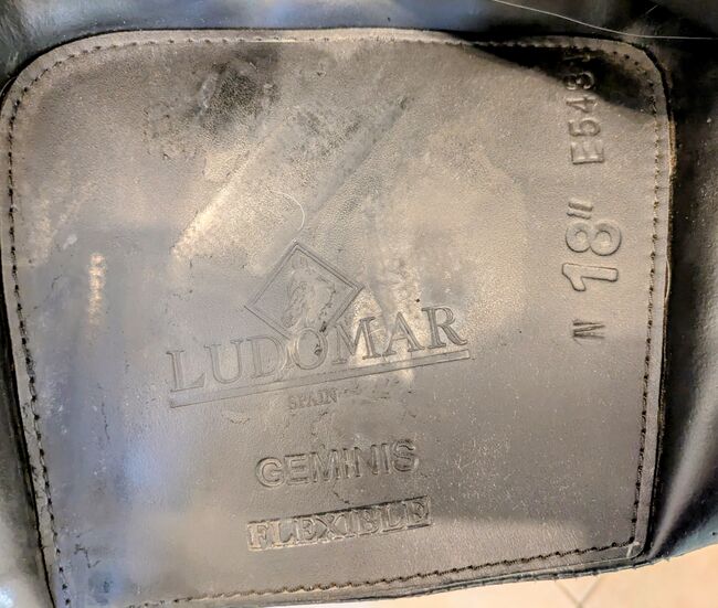 Ludomar Geminis flexible Sattel, schwarz, 18er Sitzfläche, Ludomar Geminis flexible, Katja Johst, Siodła ujeżdżeniowe, Bargteheide , Image 4