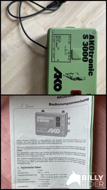 Elektrozaungerät, Ako Akotronic D 6000, B. Leckband , Weidezaungeräte, Harrislee, Abbildung 3