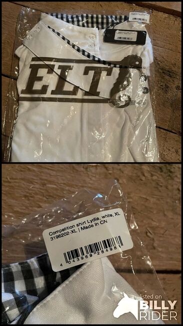 ELT Turnier Shirt Weiß neu XL Lydia, ELT Lydia, Lisa K., Turnierbekleidung, Aalen, Abbildung 3