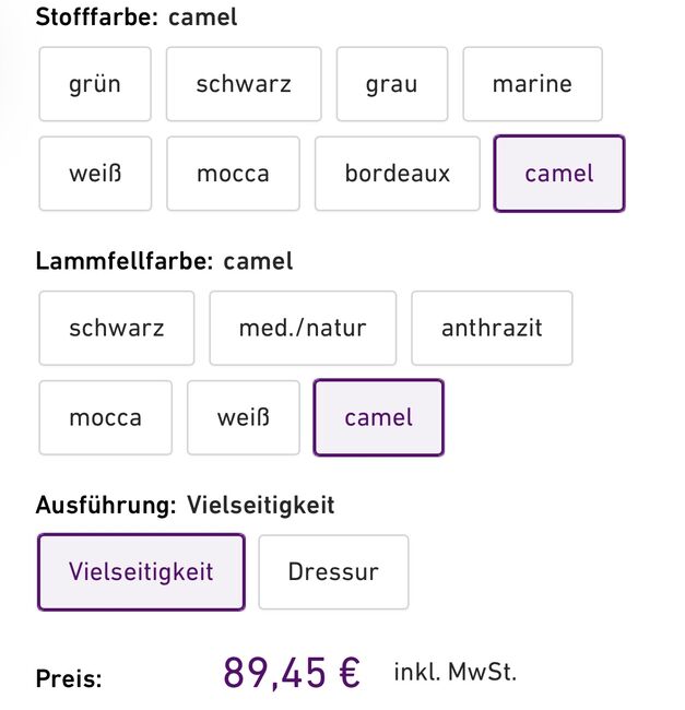 Engel Lammfell Satteldecke - Neu, Engel  Satteldecke, Anne Biedermann , Schabracken, Wehr, Abbildung 5