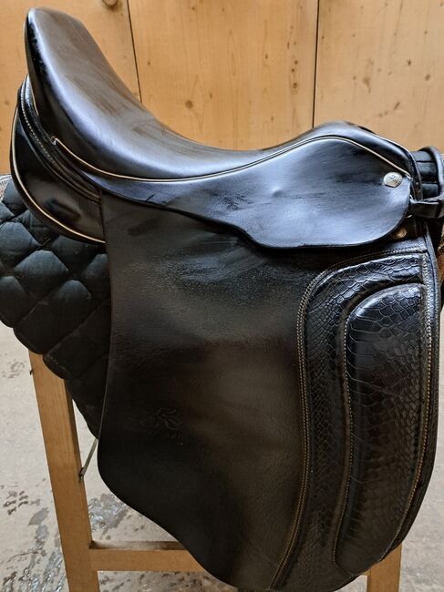 Englischsattel, Sommer Somero Gait 17.5", gebraucht, Farbe schwarz, silber Beschläge, Ladina Cavigelli, All Purpose Saddle, Laax, Image 5